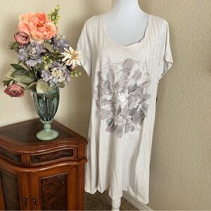 Sonoma Floral Embellished T-Shirt Dress